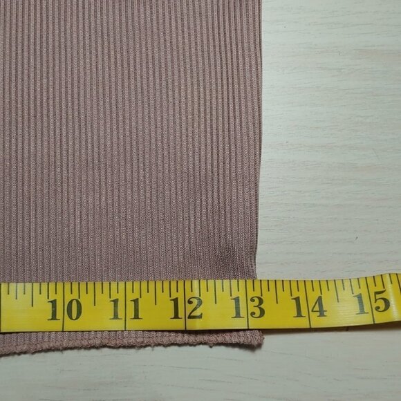 NWOT MISSGUIDED Taupe ribbed long sleeve bodycon midi dress - Picture 11 of 14